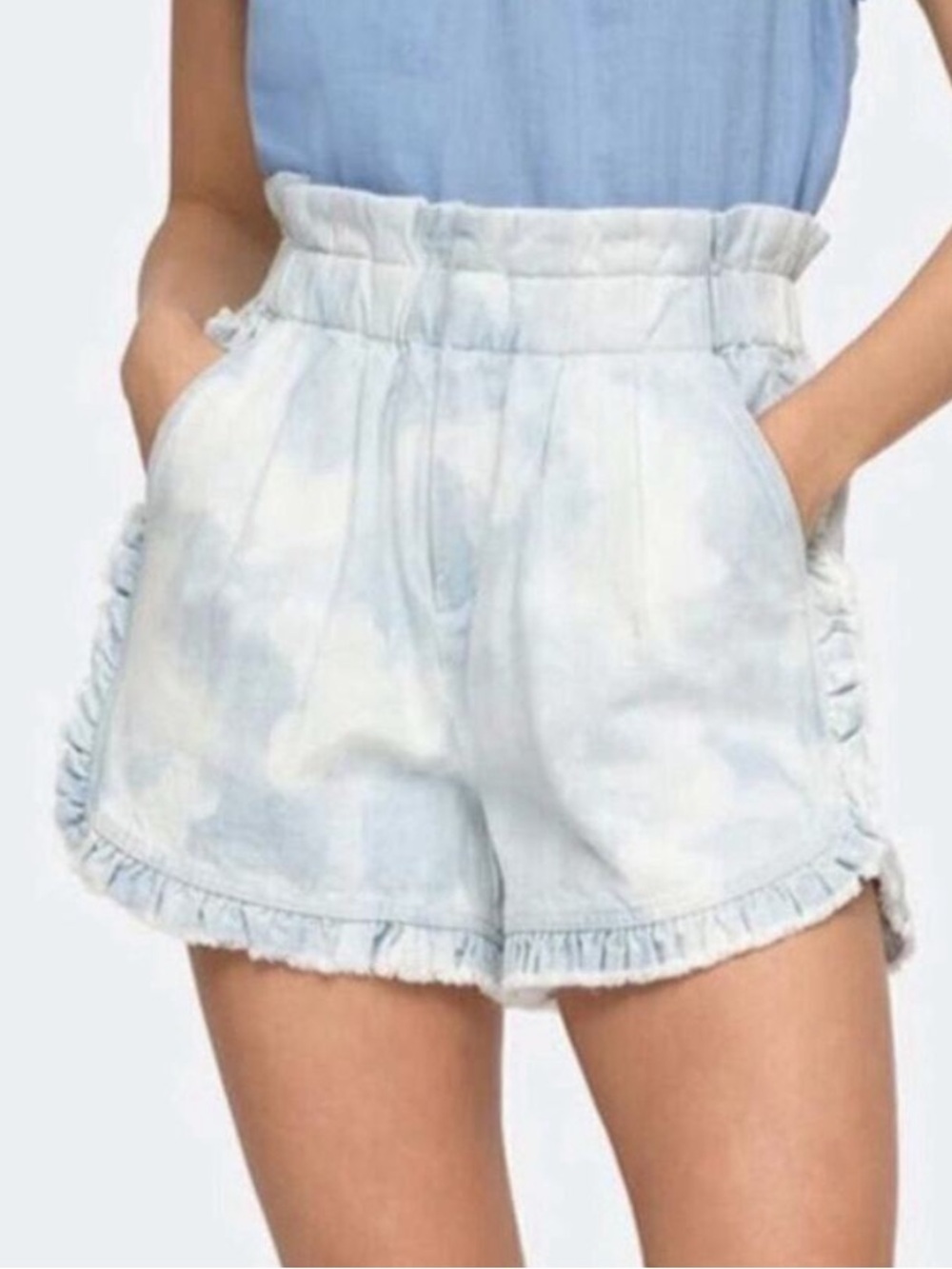 Sea New York Daryl Bleached Denim Shorts 4
